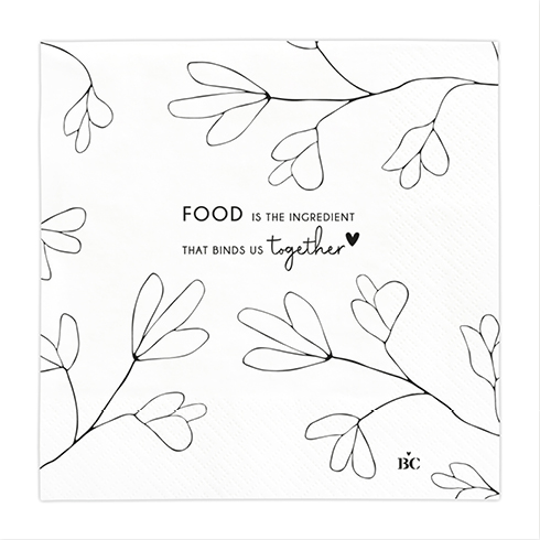 Serviette "Food is the ingredient"