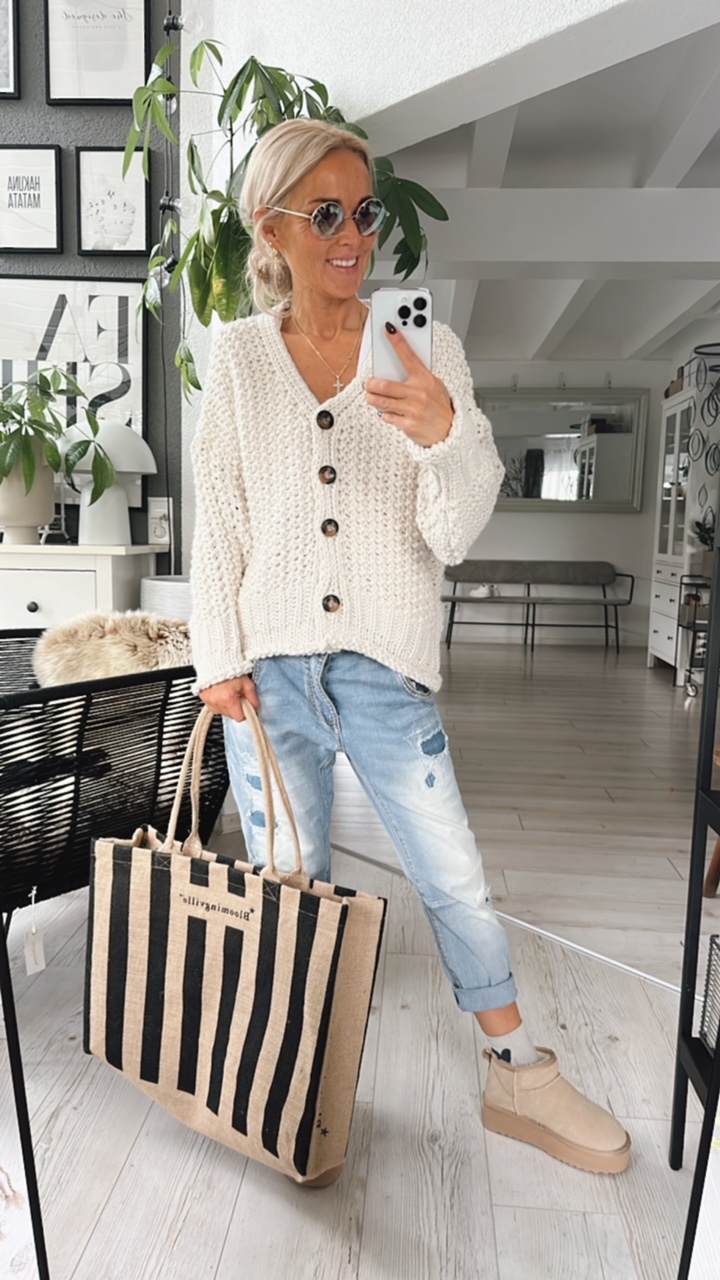 Strick-Cardigan "Jesajaaa"