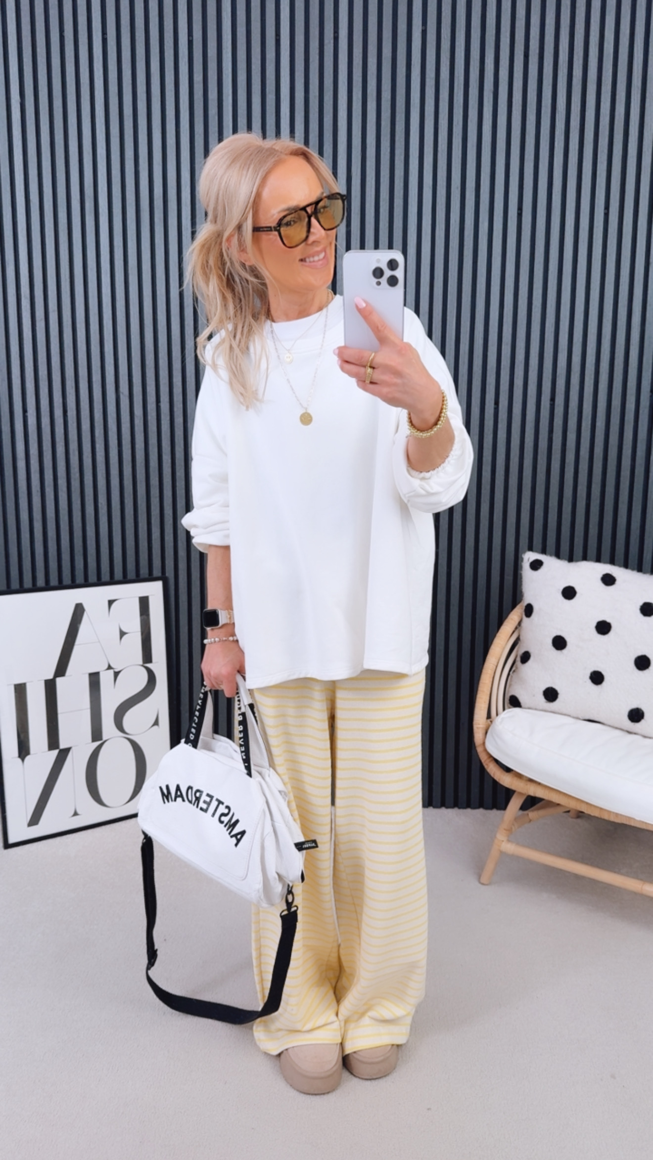 Frottee Hose "Stripe Frottty"