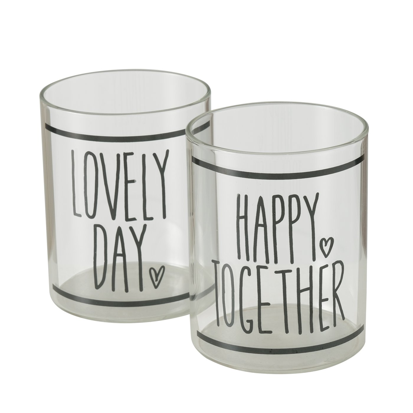 Trinkglas "Happy together"
