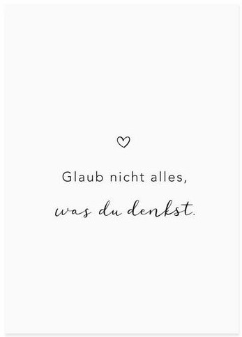 Spruchkarte "Alles was du denkst"