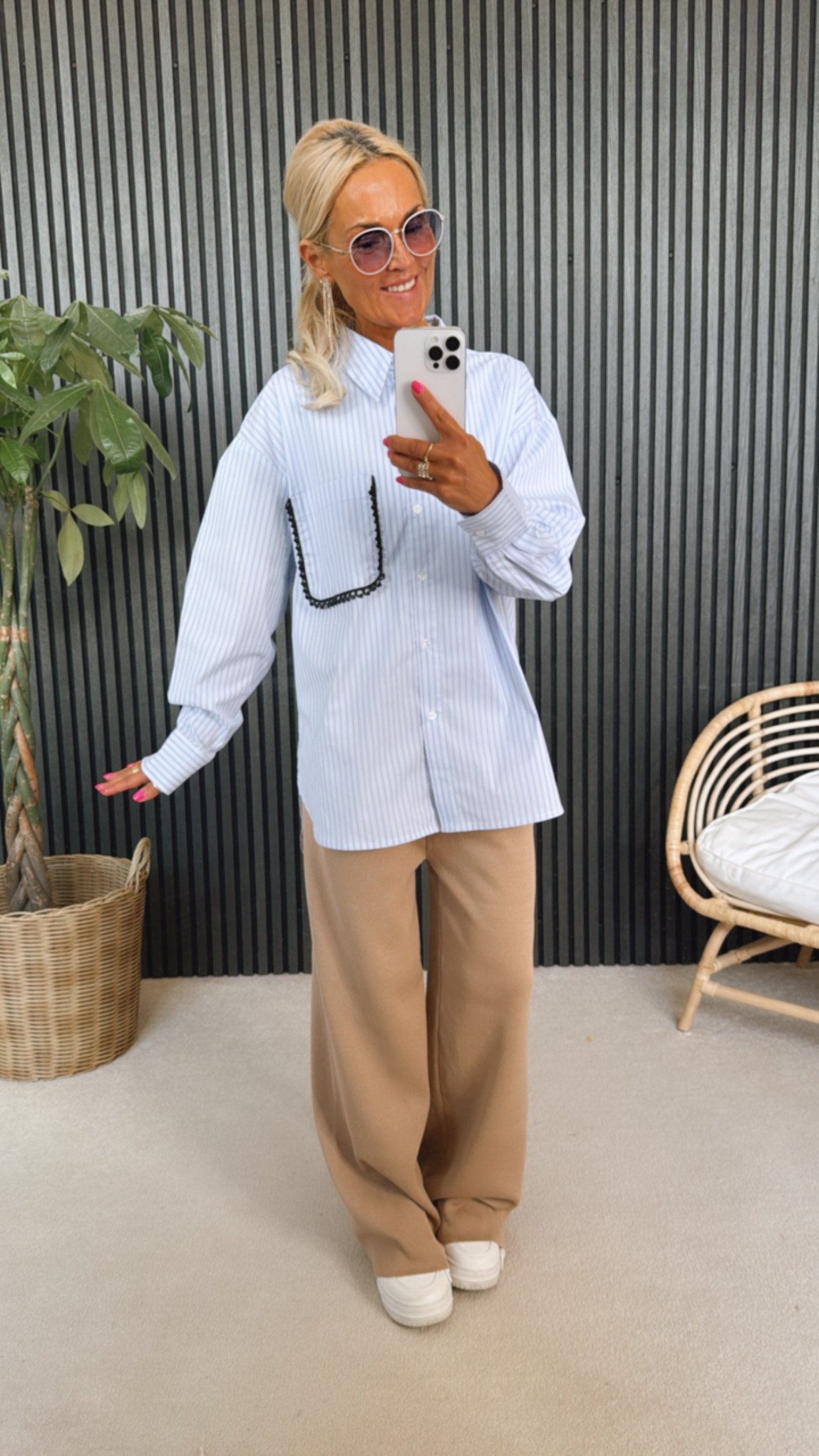 Bluse "Chest Pocket"