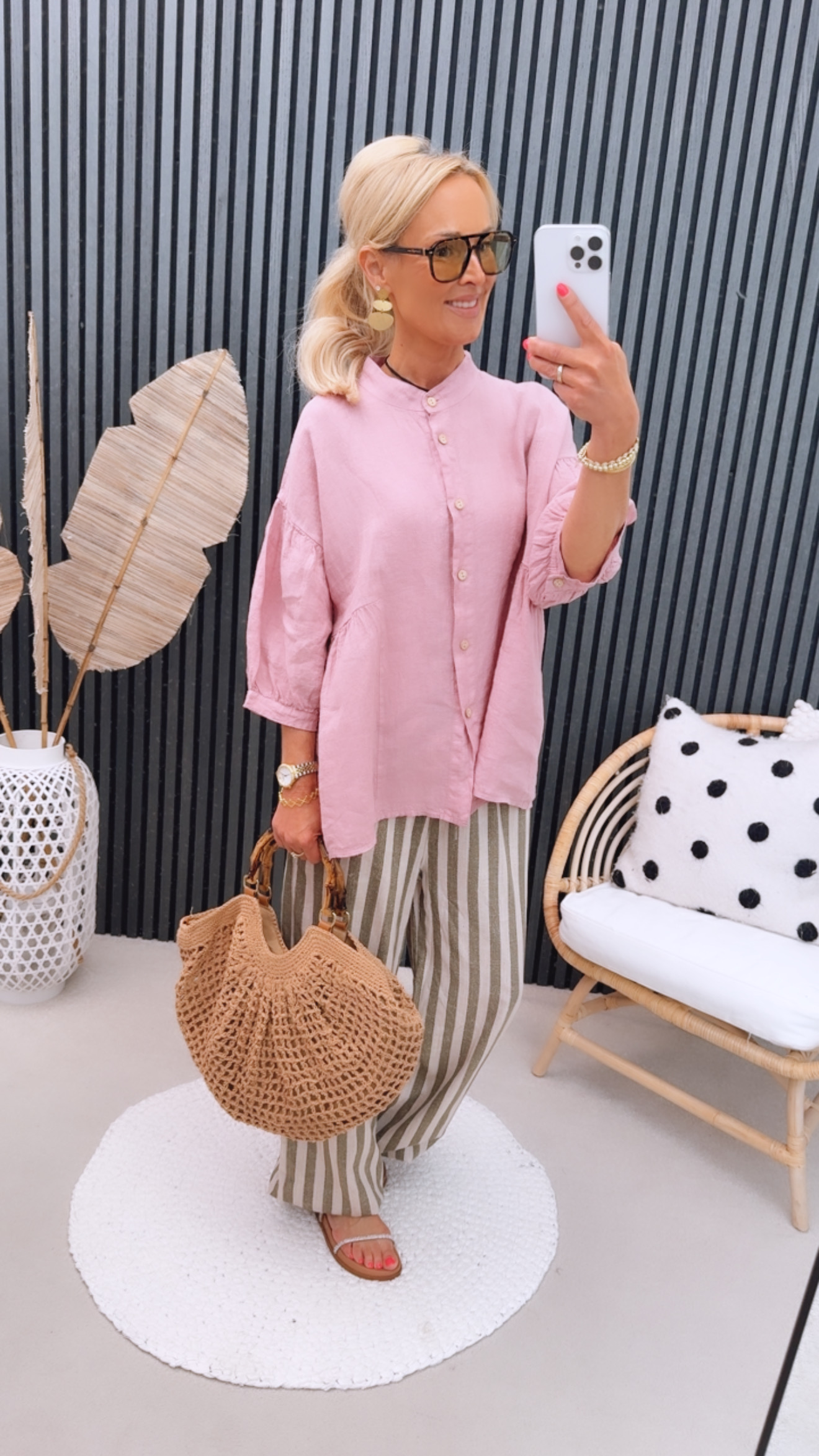 Leinen Bluse "Aveeeline"