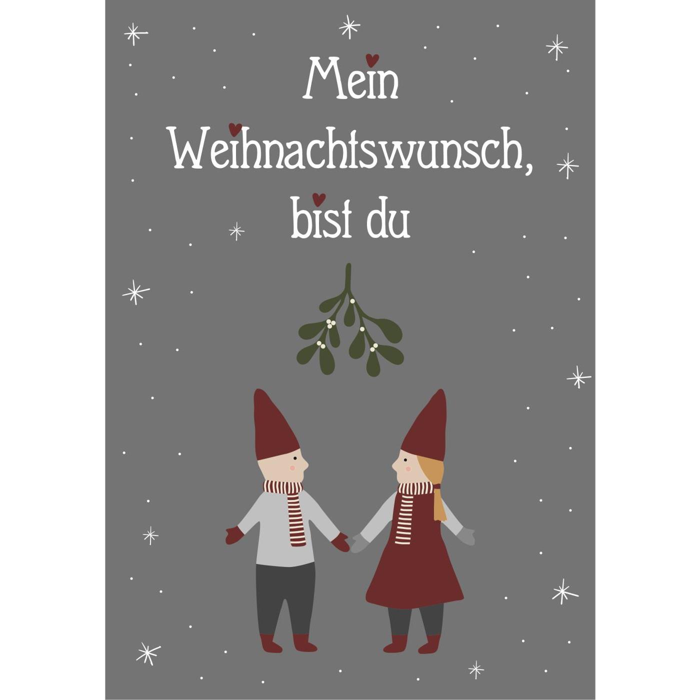 Metallschild "Weihnachtswunsch"