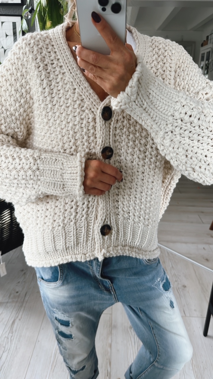 Strick-Cardigan "Jesajaaa"
