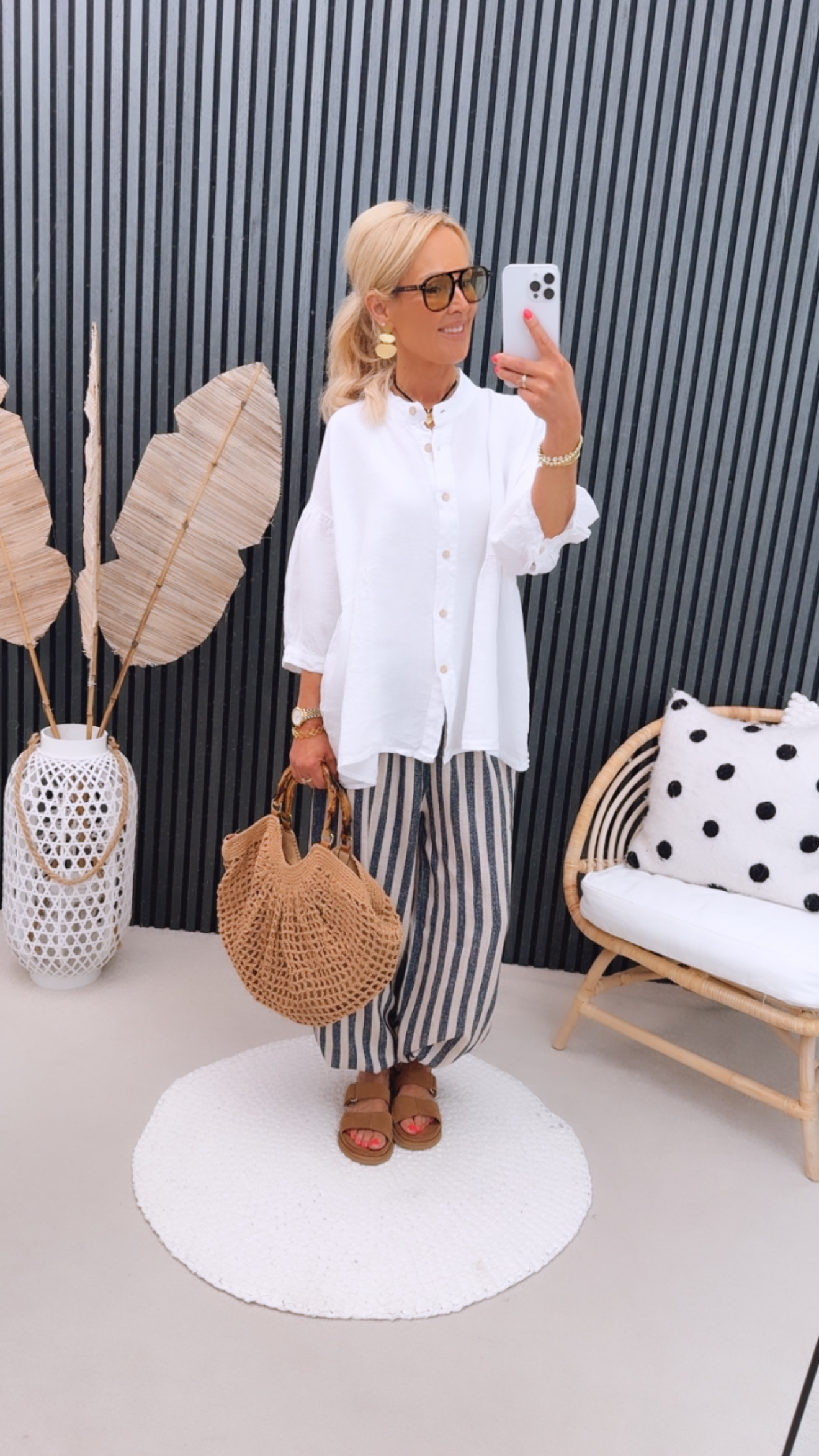 Leinen Bluse "Aveeeline"