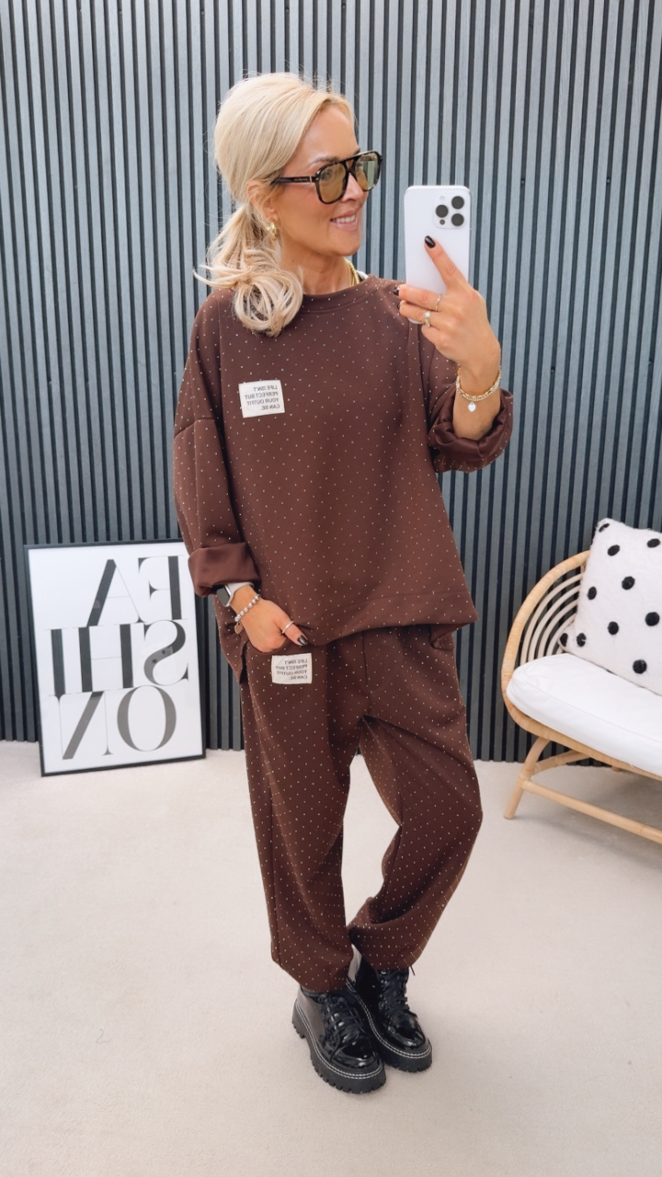 Sweater "Life isn´t perfect Glitzer"