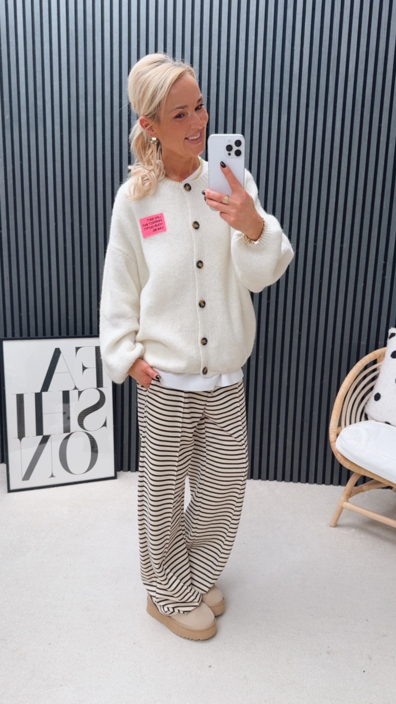 Cardigan "Life isn´t perfect Patch"