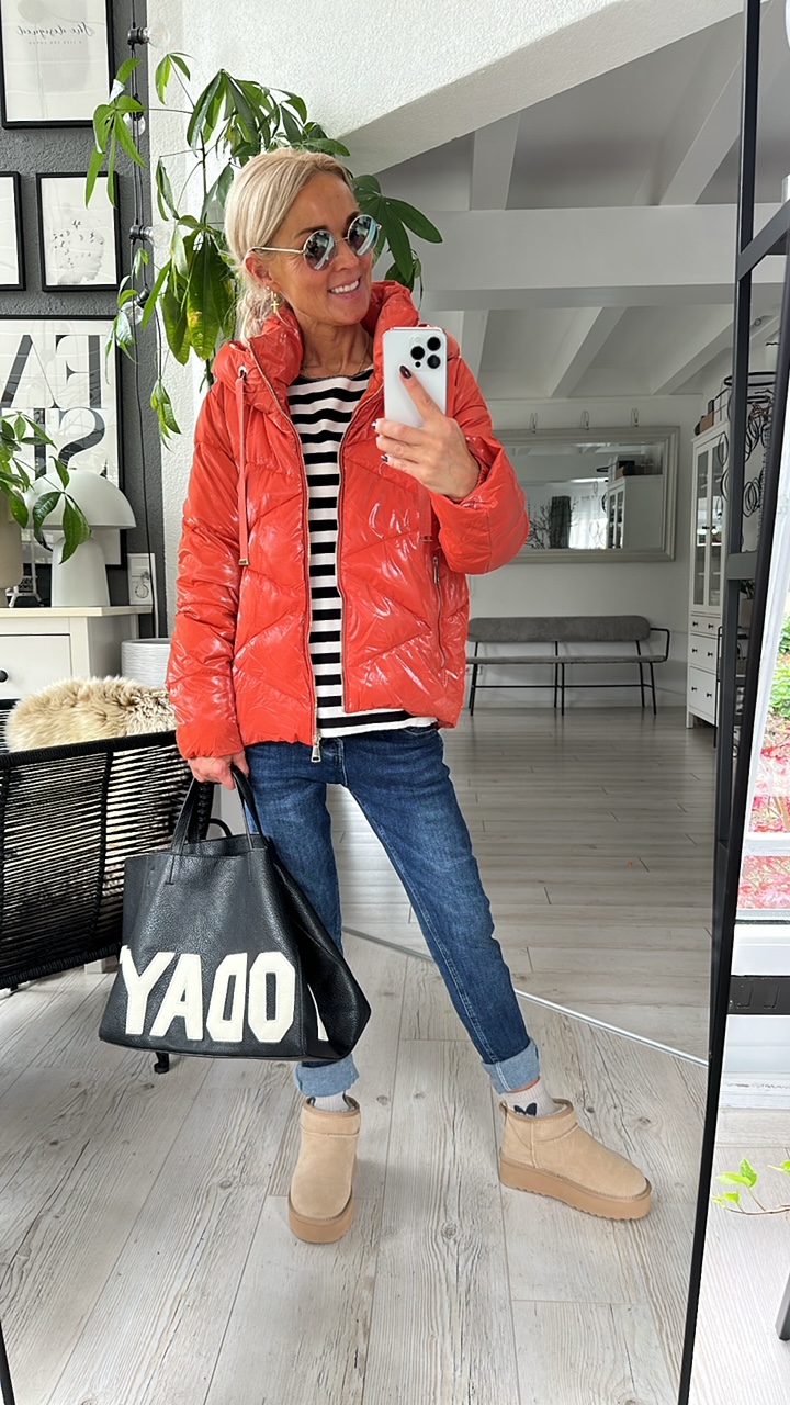 Winter Steppjacke "Carolll" orange