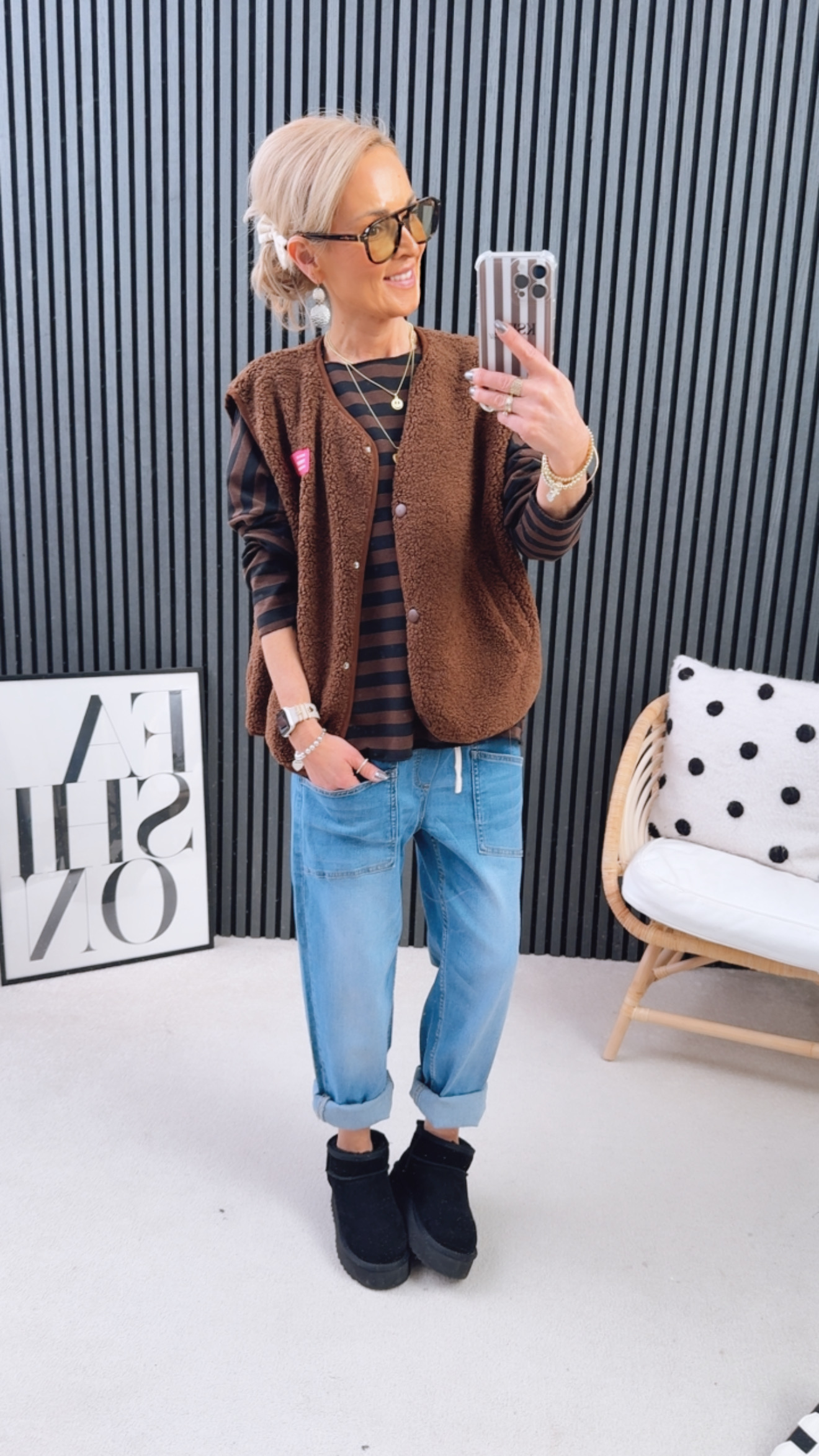 Teddyweste "Dress for yourself"