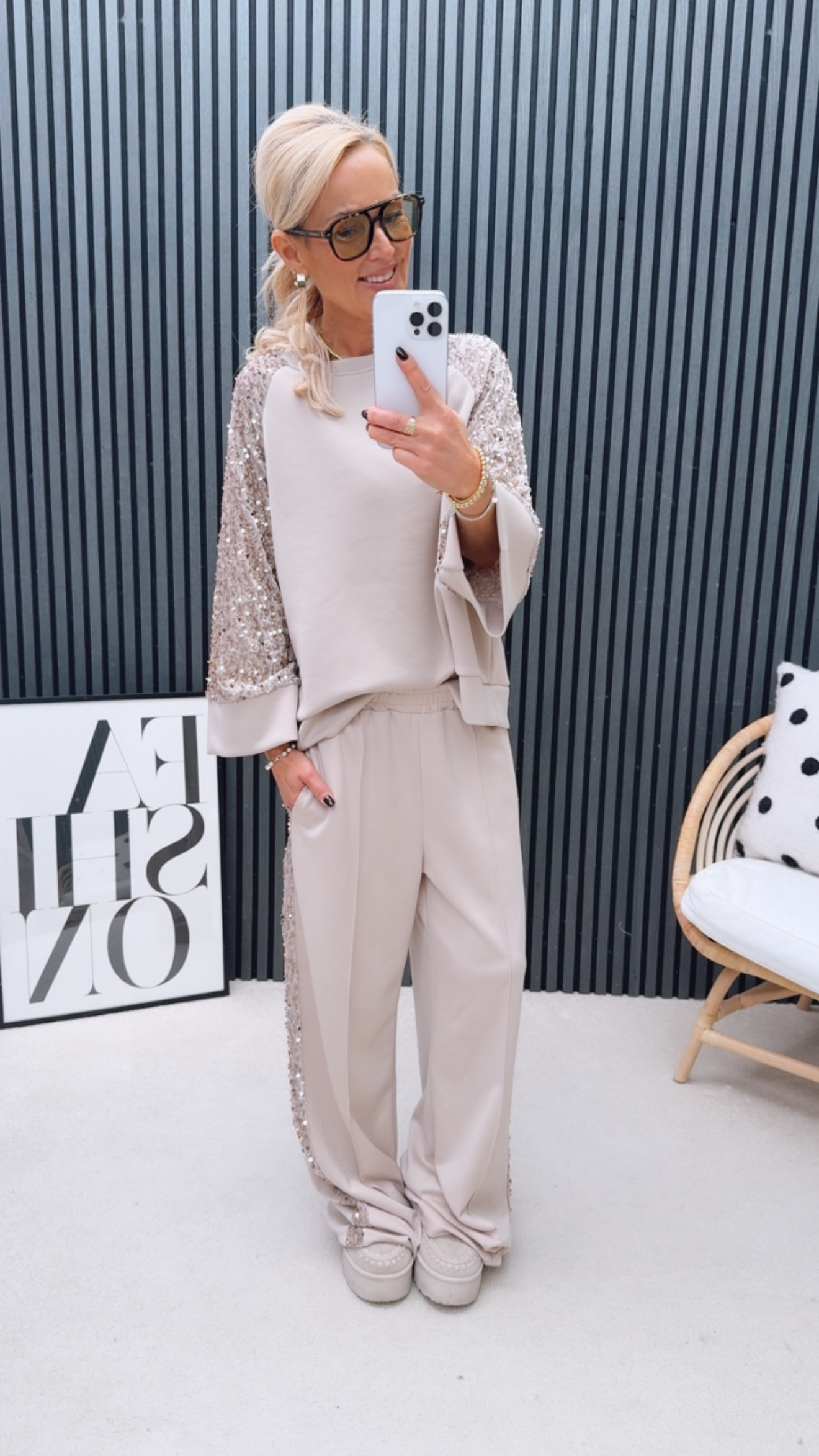 Glitzer Hose Scuba "Josuaaa"