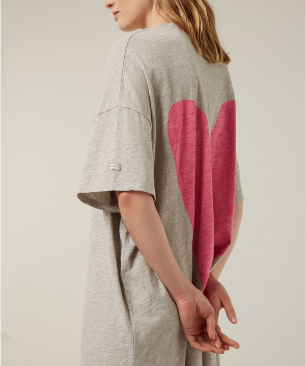 Shirt "Oversized Tee Dress Heart"