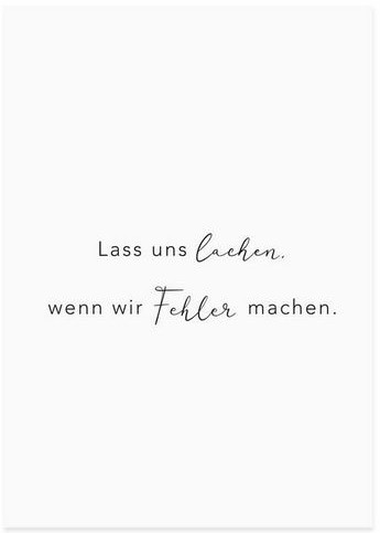 Spruchkarte "Lass uns lachen"