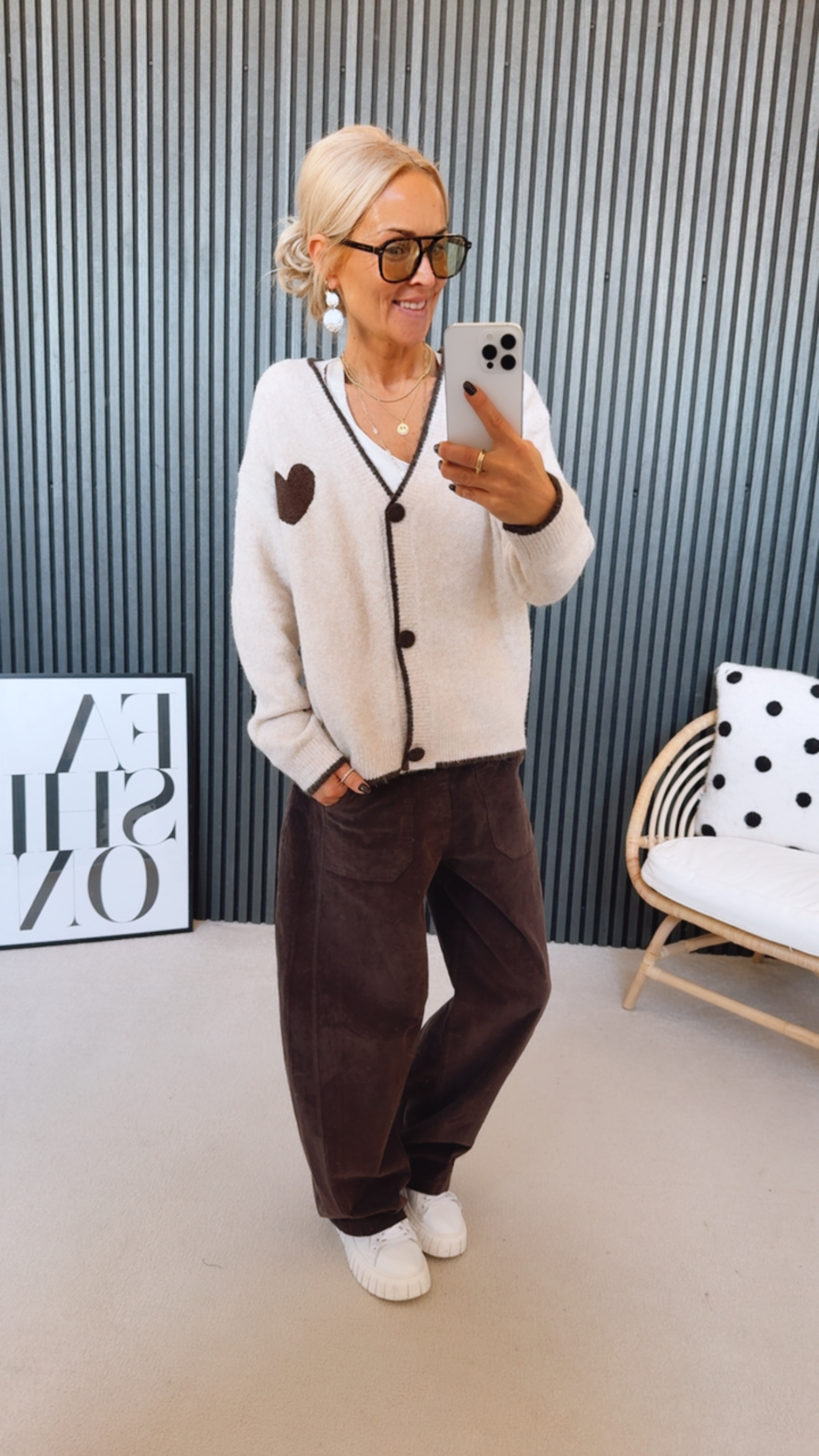 Cardigan "Herz Smile Mooore"