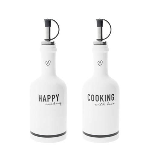 Flaschen "Öl & Essig Happy Cooking"