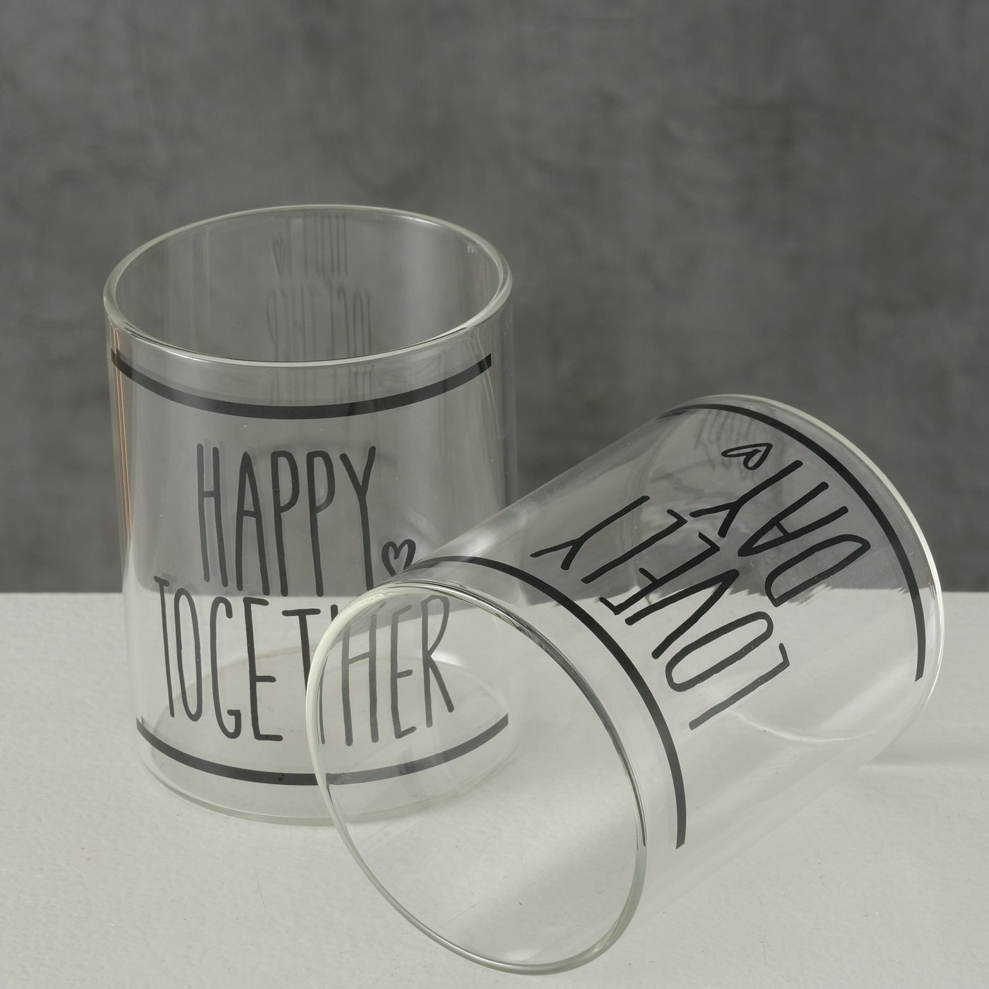 Trinkglas "Happy together"
