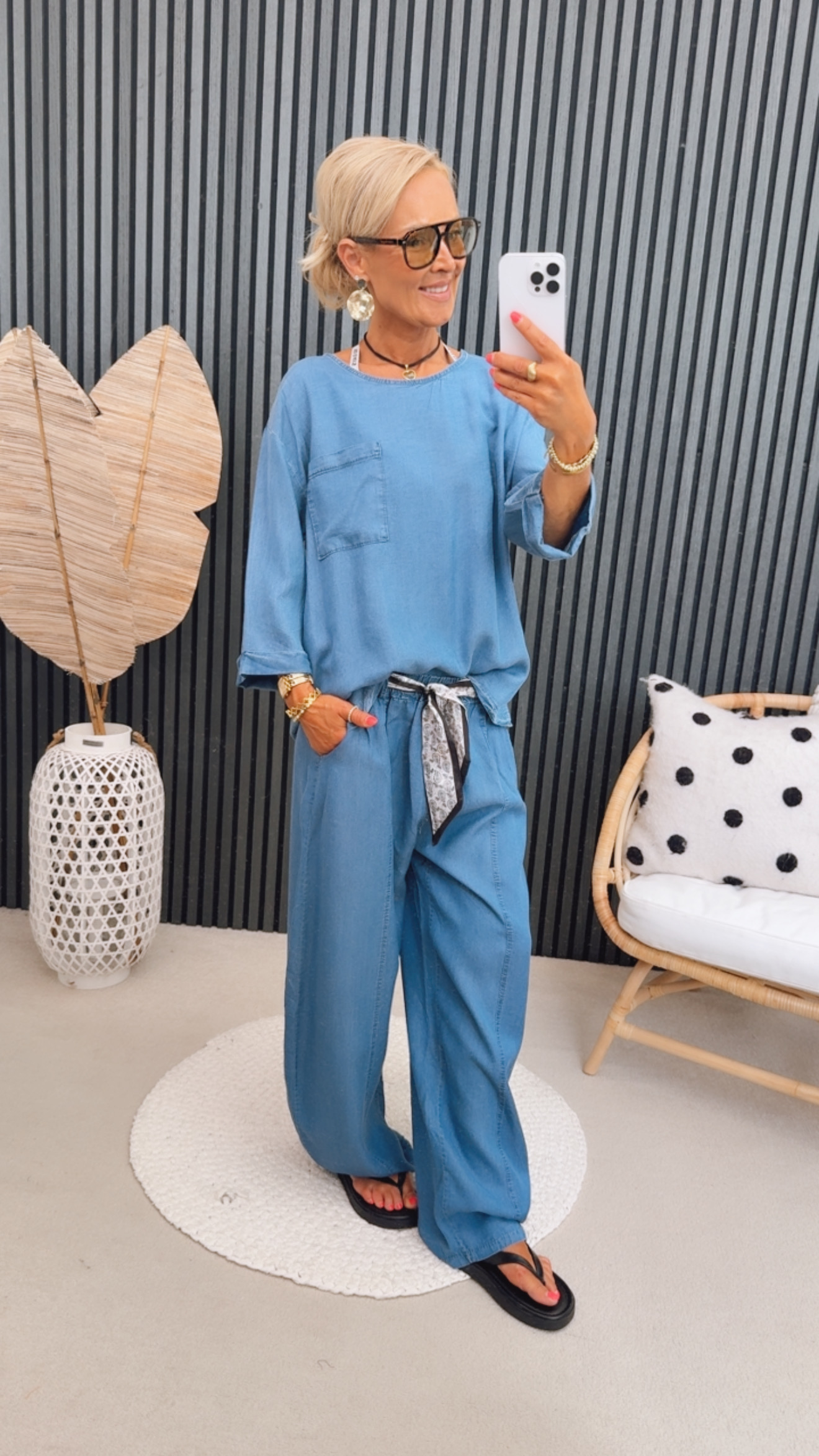 Jeans Bluse "All righhht"
