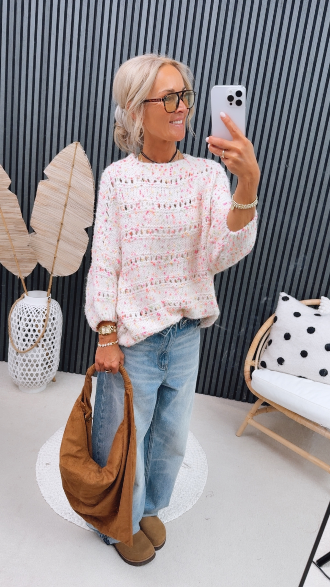 Strickpulli "Strick And Dots"