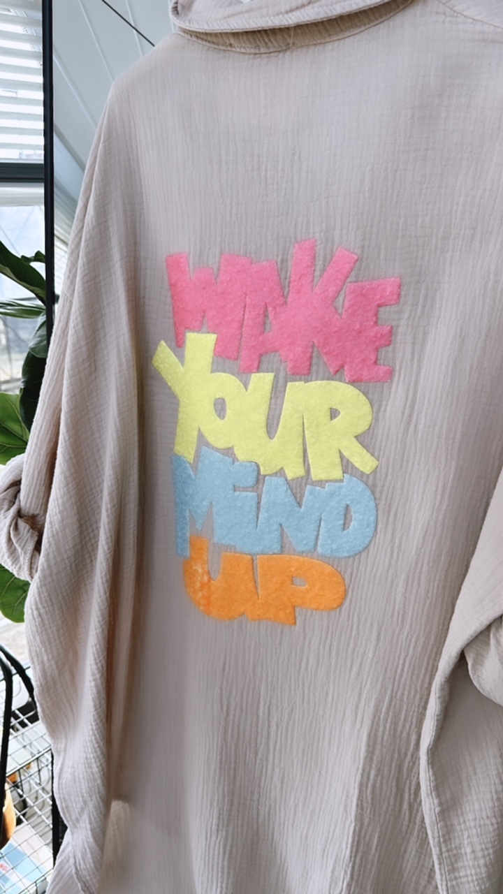 Musselinbluse "Wake Your Mind"