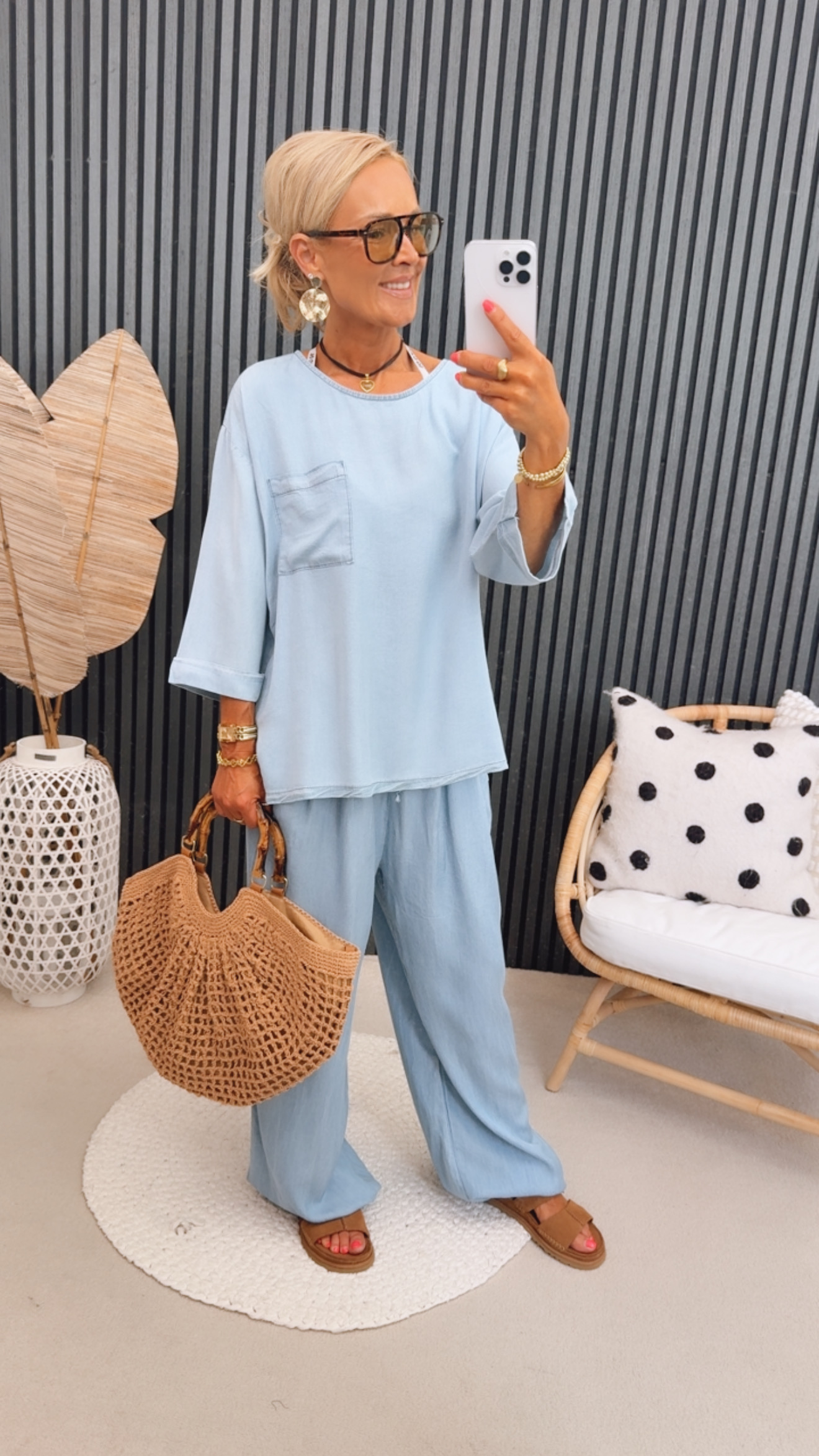 Jeans Bluse "All righhht"
