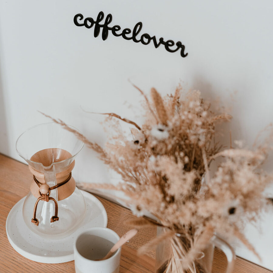 Holzschriftzug "Coffeelover" Holzschriftzug "Coffeelover"