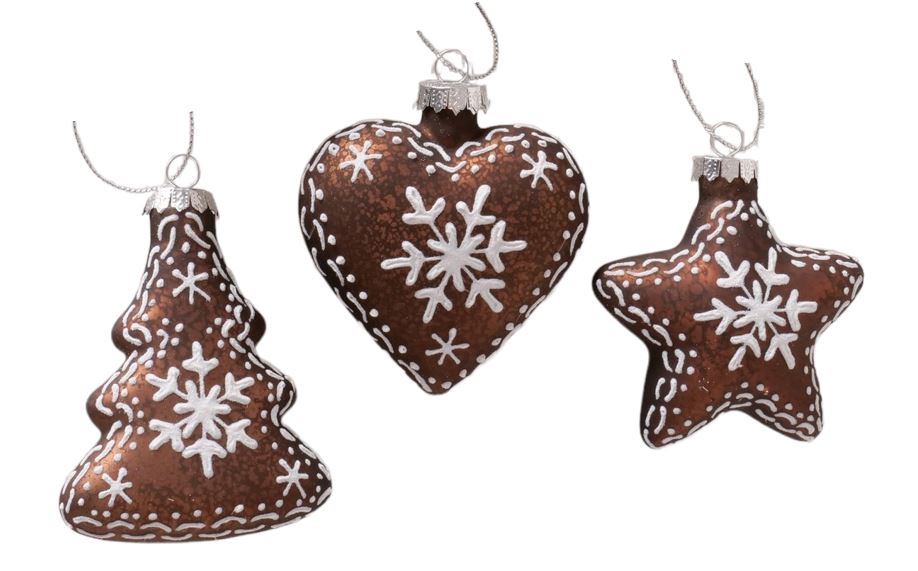 Weihnachtshänger "Browny" 3er Set