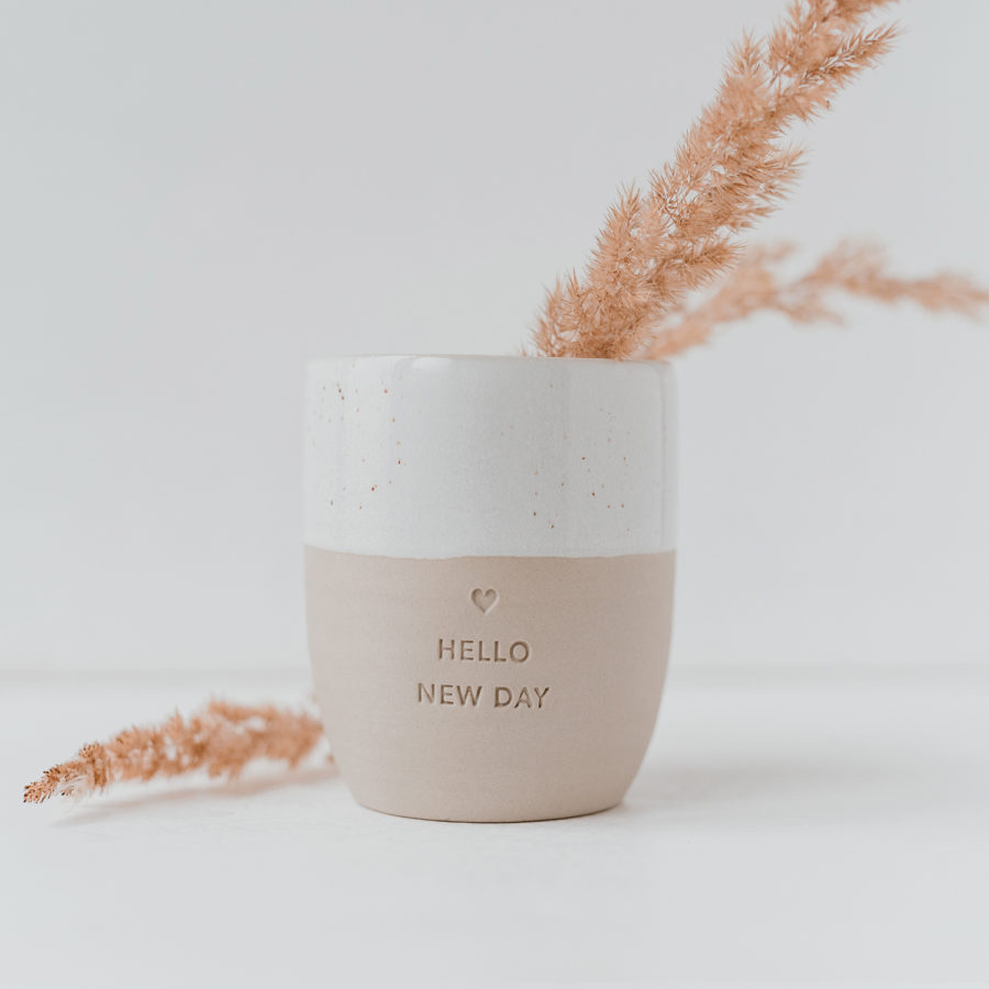 Becher "Hello new day" Becher "Hello new day"