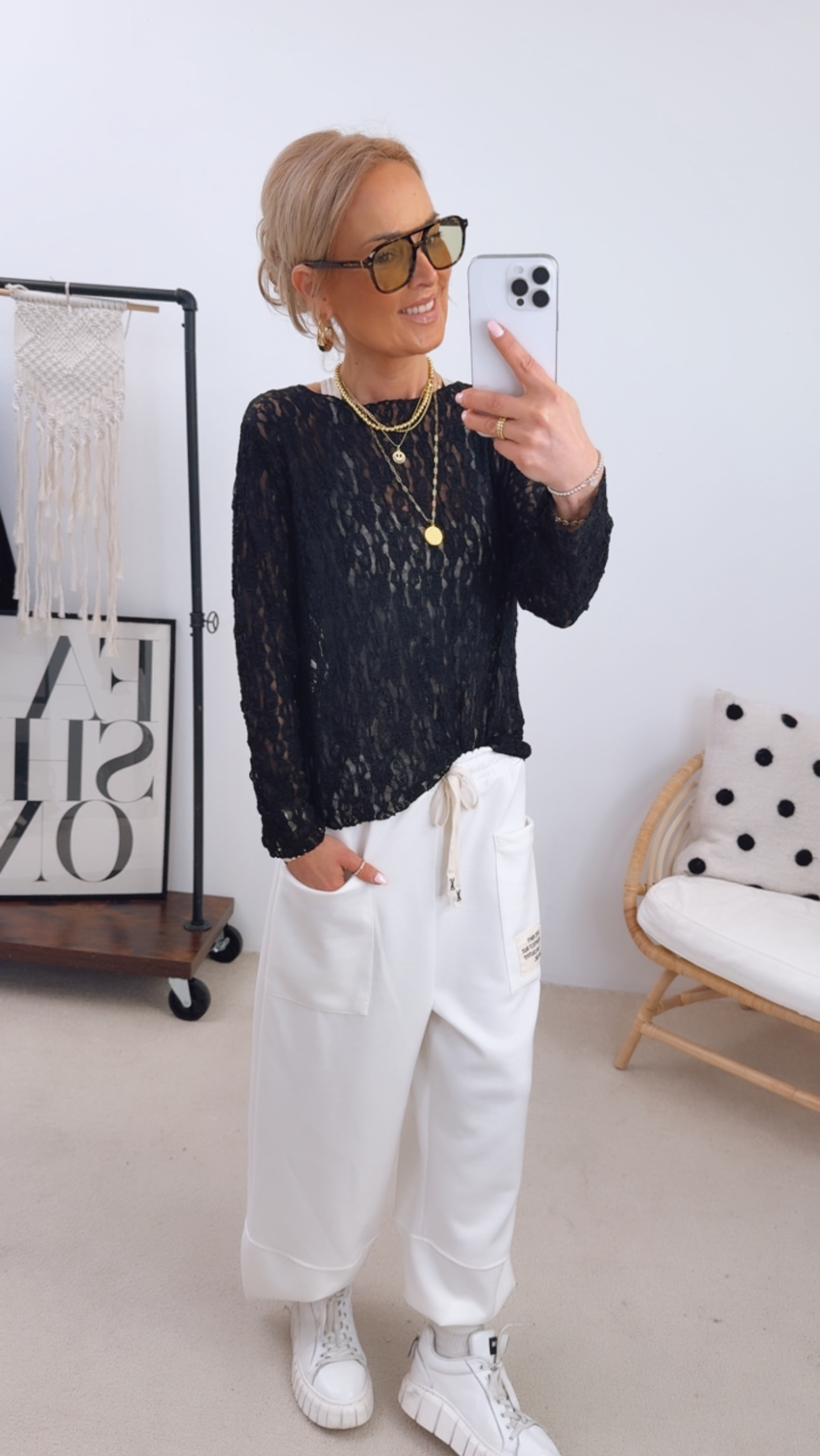 Spitzen Longsleeve "Dellluxe"