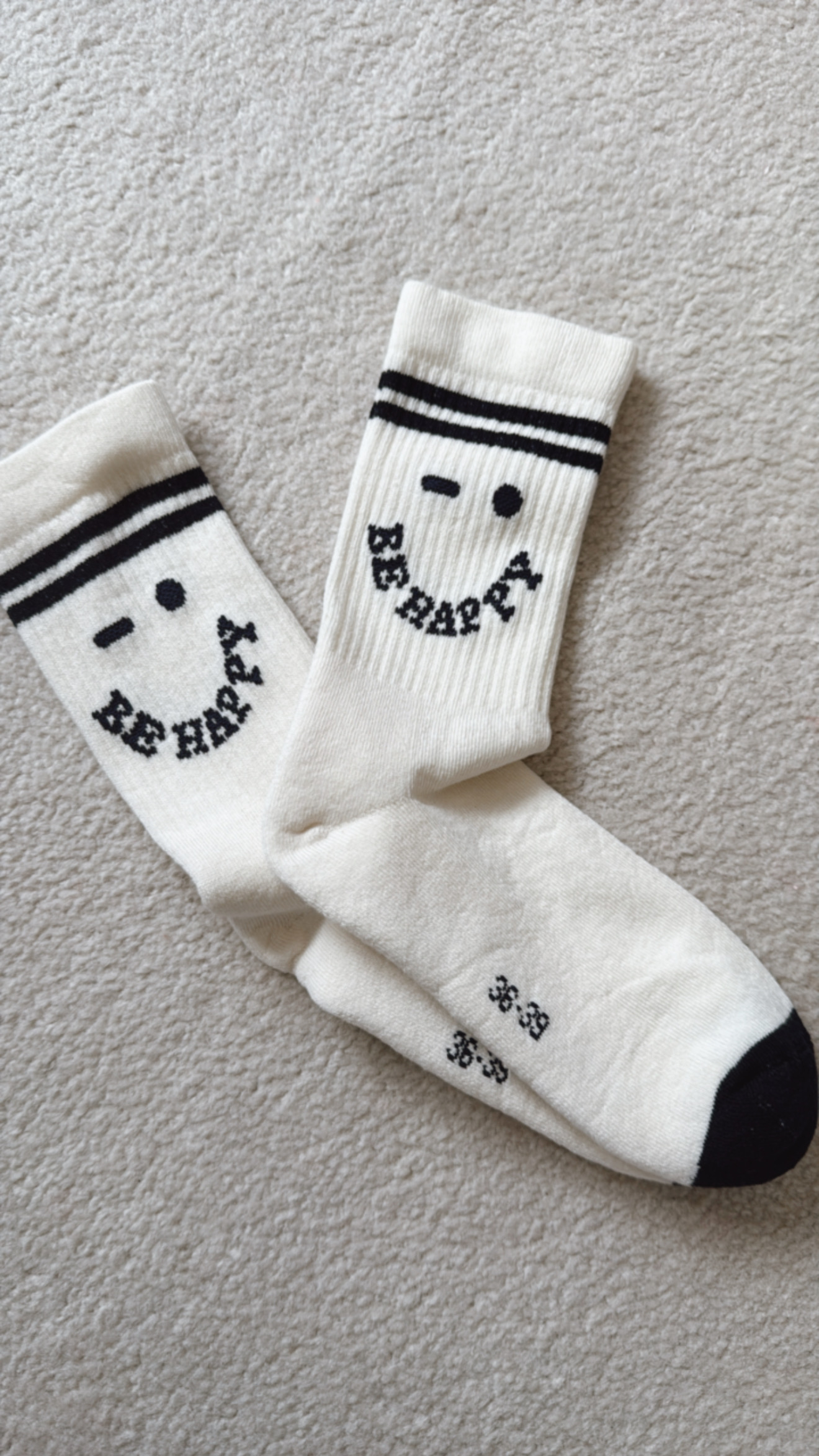 Socken "Be Happy"