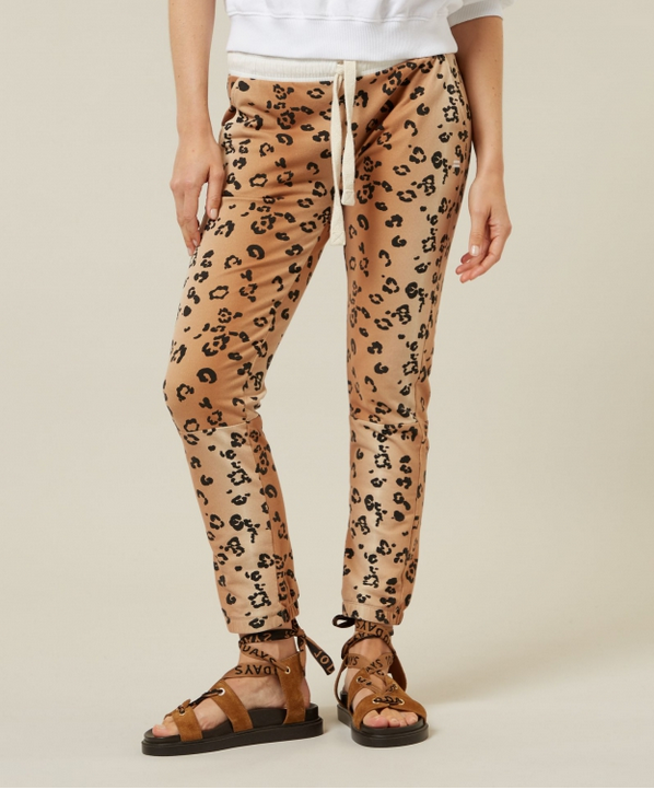Hose "Cropped Jogger Leopard"