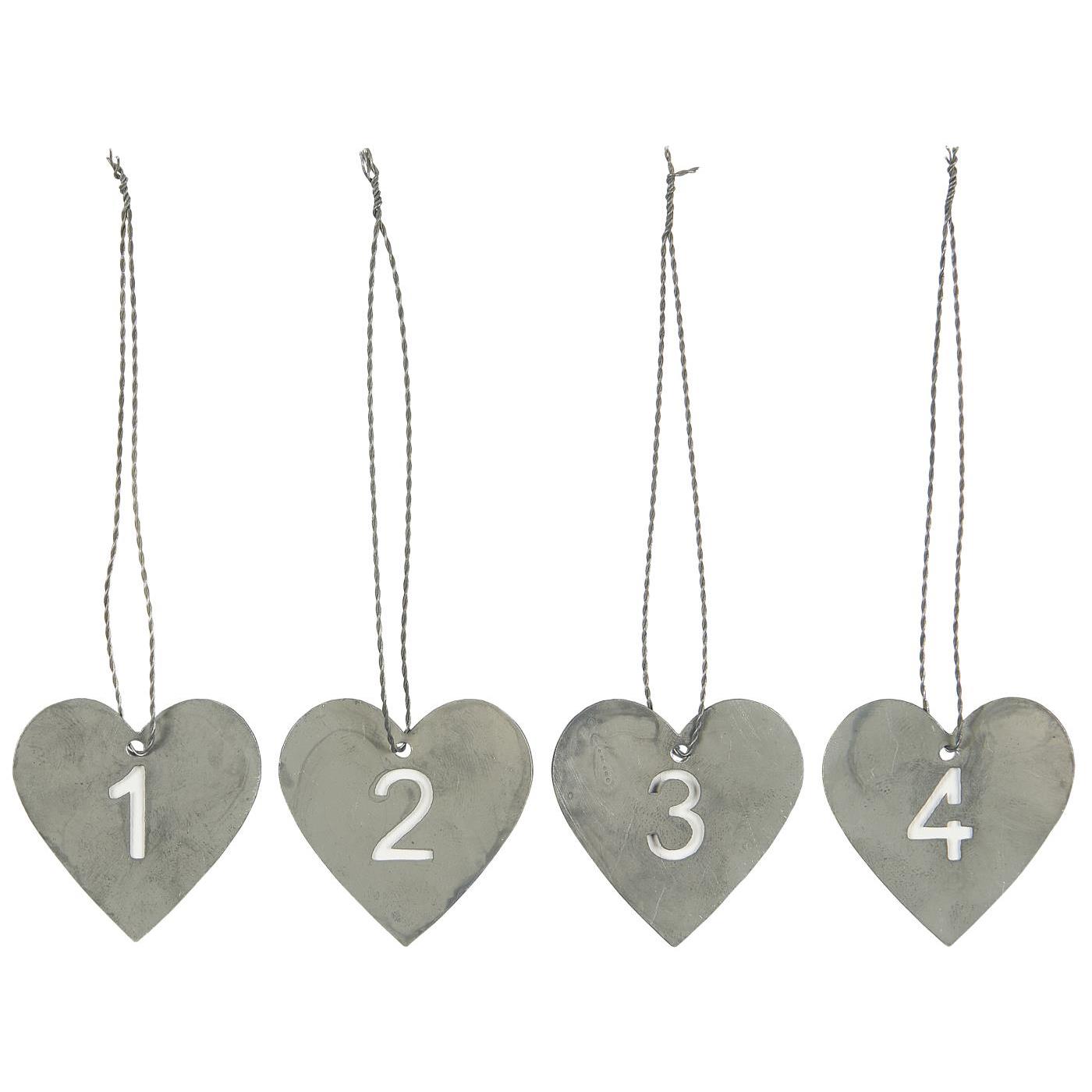 Herzhänger "1-4"