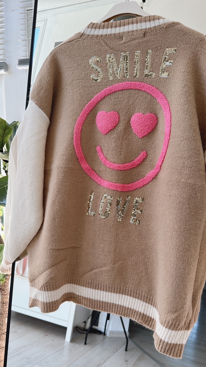 Strickjacke "Smile & Love"