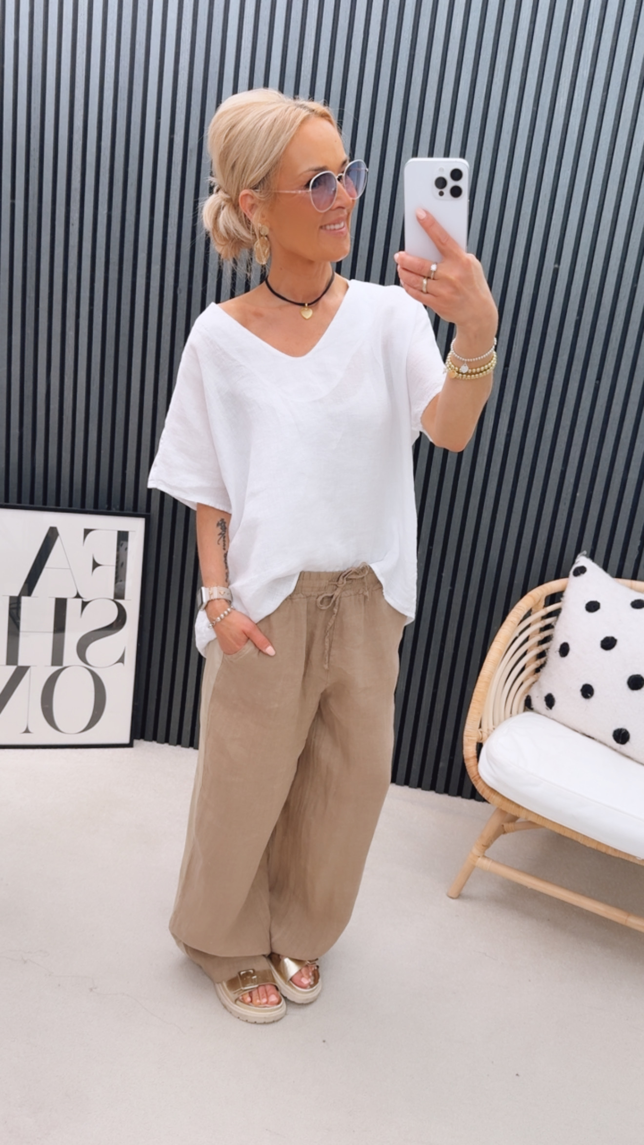 Leinen Shirt "Hertiii"