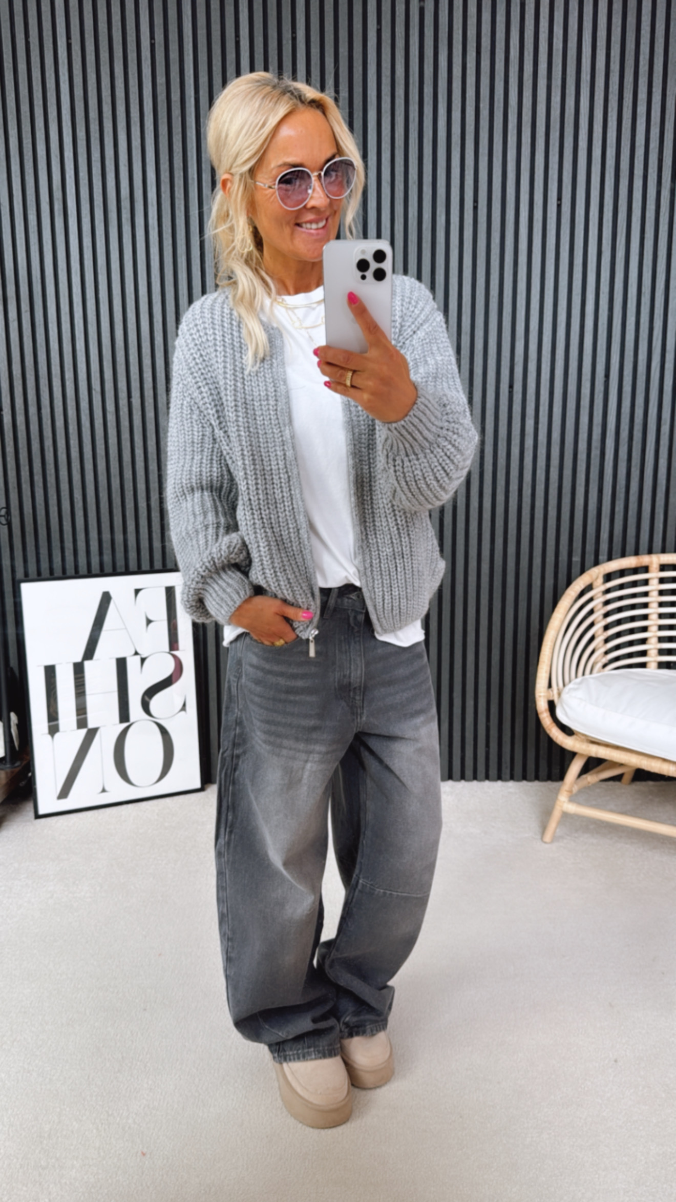 Cardigan "Strick mit Reißverschluss"