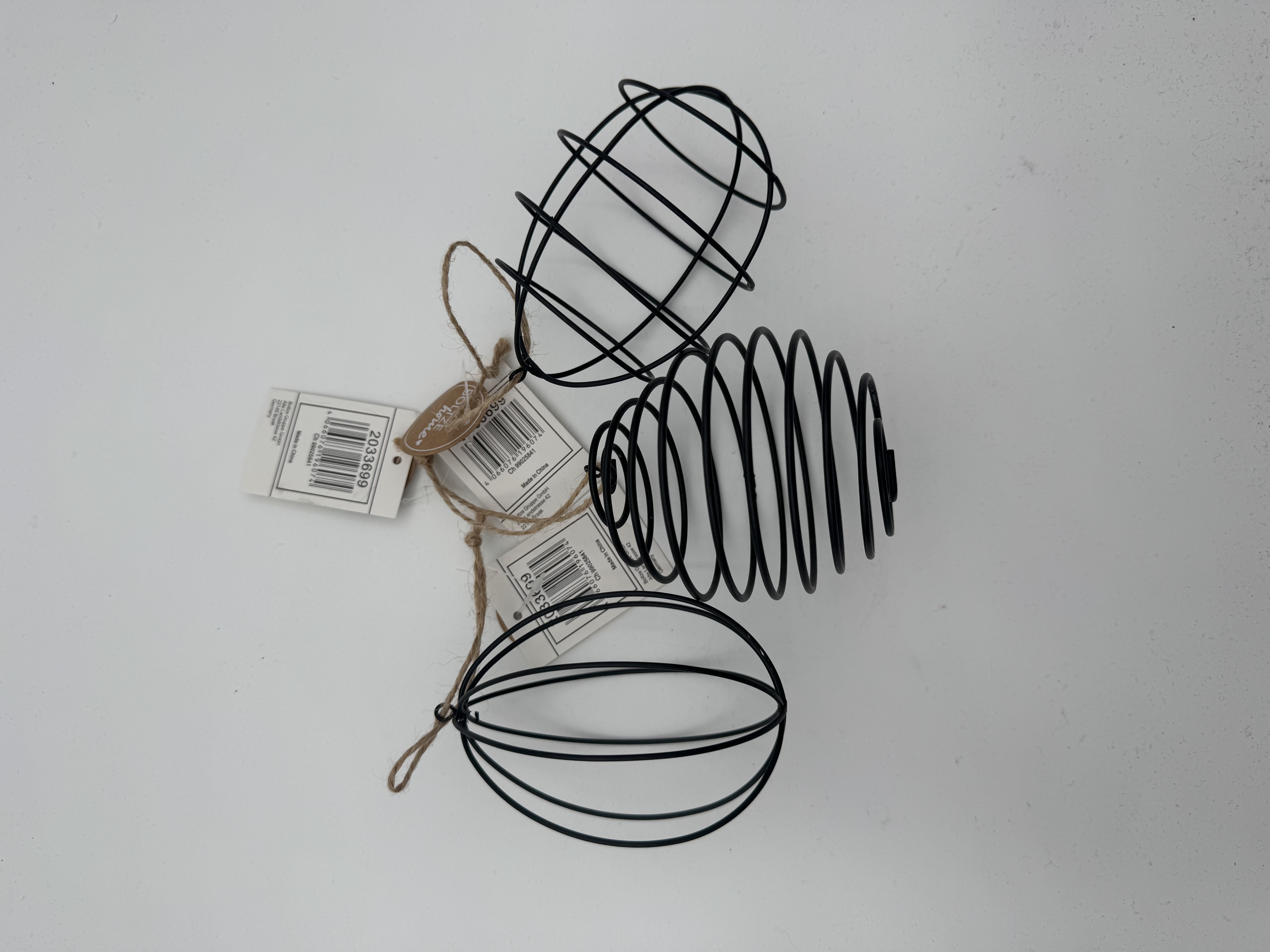 Dekohänger "Ostereier Schwarz" 3er Set