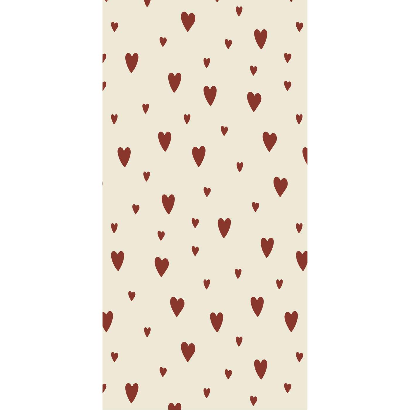 Serviette "Rote Herzen" Serviette "Rote Herzen"