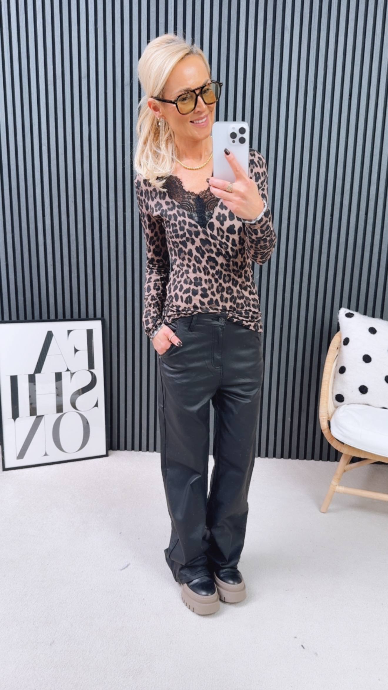 Kunstleder Hose "Fionaaa"