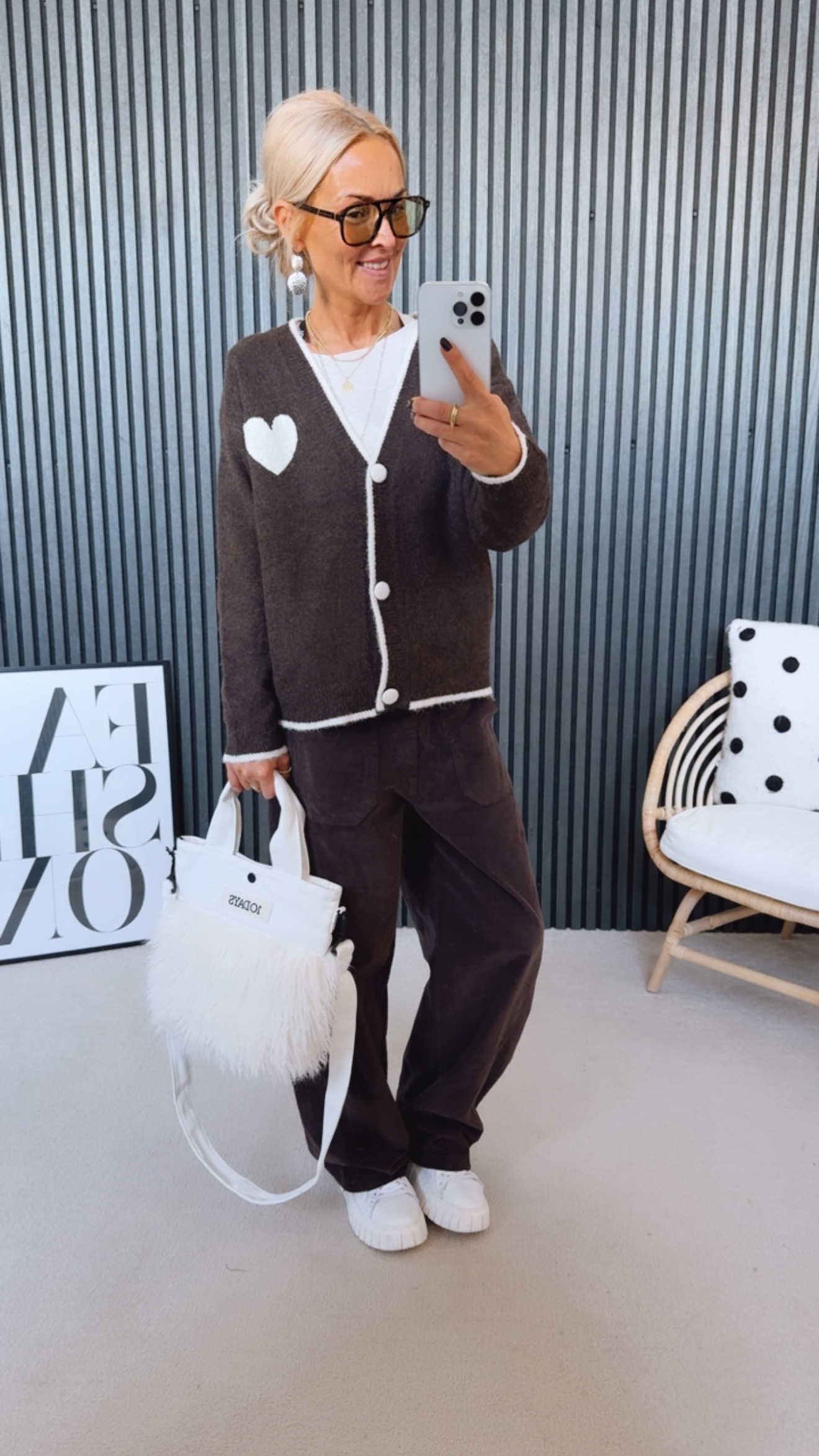 Cardigan "Herz Smile Mooore"