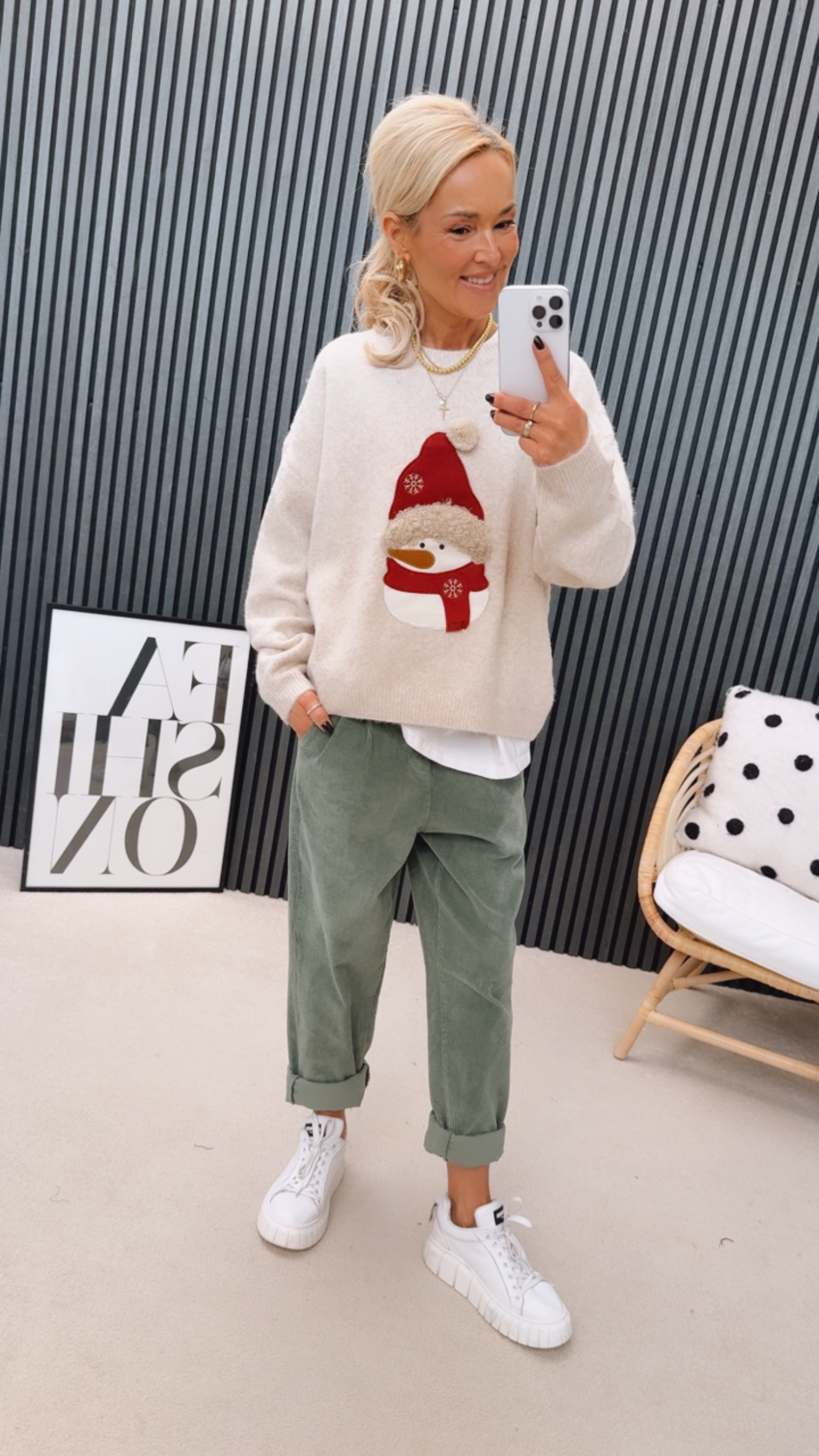 Strick Pulli "Snowmaaan"