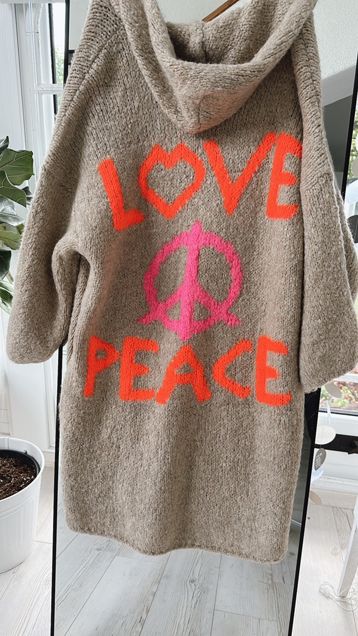 Strickcardigan "Peace"